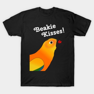 Beakie Kisses Sun Conure Parrot T-Shirt